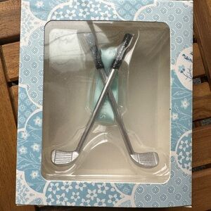 Silver Golf Club Pen Set